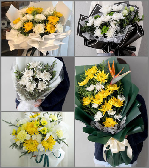 广东汕头市澄海区莲下镇管陇村白事花束代送